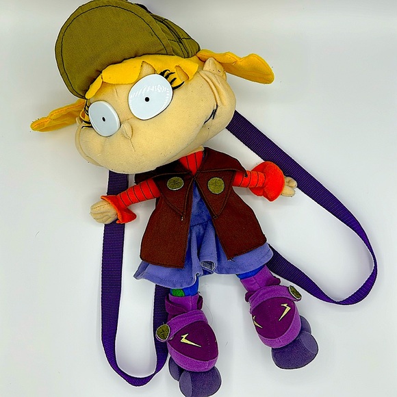 1998 Vintage Rugrats Angelica Detective doll Backpack Bags